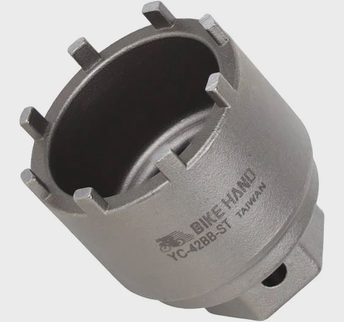 E-bike counter ring tool, for Bosch Active plus system G3, YAMAHA PW-X &amp; PW-X2, use w/ 1/2&quot; driver or 24mm wrench