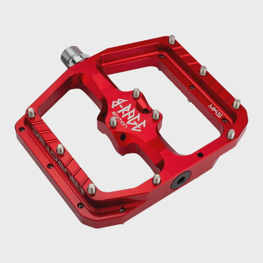 Burgtec Penthouse MK5 B-Rage Edition Steel Axle Alloy Flat Pedals