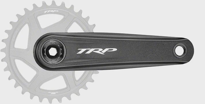 TRP Crank CK-8050 Aluminum, 165mm Length Cinch compatible interface / 68 &amp; 73, 30mm spindle, Sandblasted Black