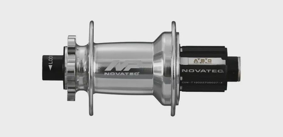 NOVATEC REAR HUB 32H, 12 x 148mm BOOST, 6 Bolt Disc, Sealed Bearing, Silver