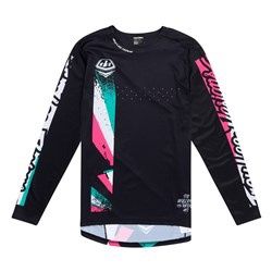 TLD 25.1 SPRINT JERSEY FULL PULL BLACK  MED