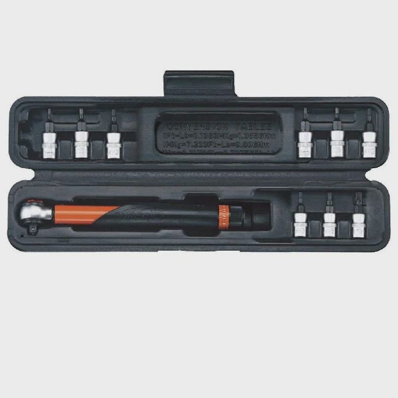 SUPERB CONE TORQUE WRENCH SET 3-15NM 1/4"  DRIVE 9 BITS