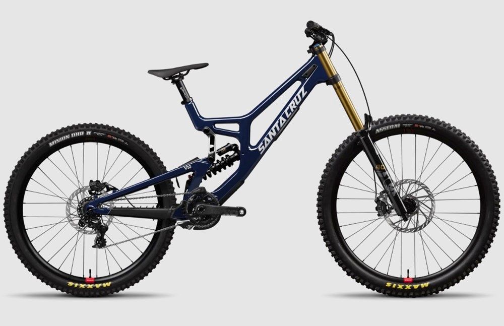 27 Santa Cruz V10 CC DH - X01 Kit, Colour: Gloss Liquid Blue, Size: Small