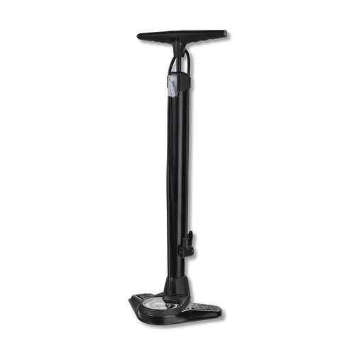 QBP Floor Pump - Air Boss - Steel Barrel - Steel Base - Large Gauge - Twin Head Valve - 120 Psi