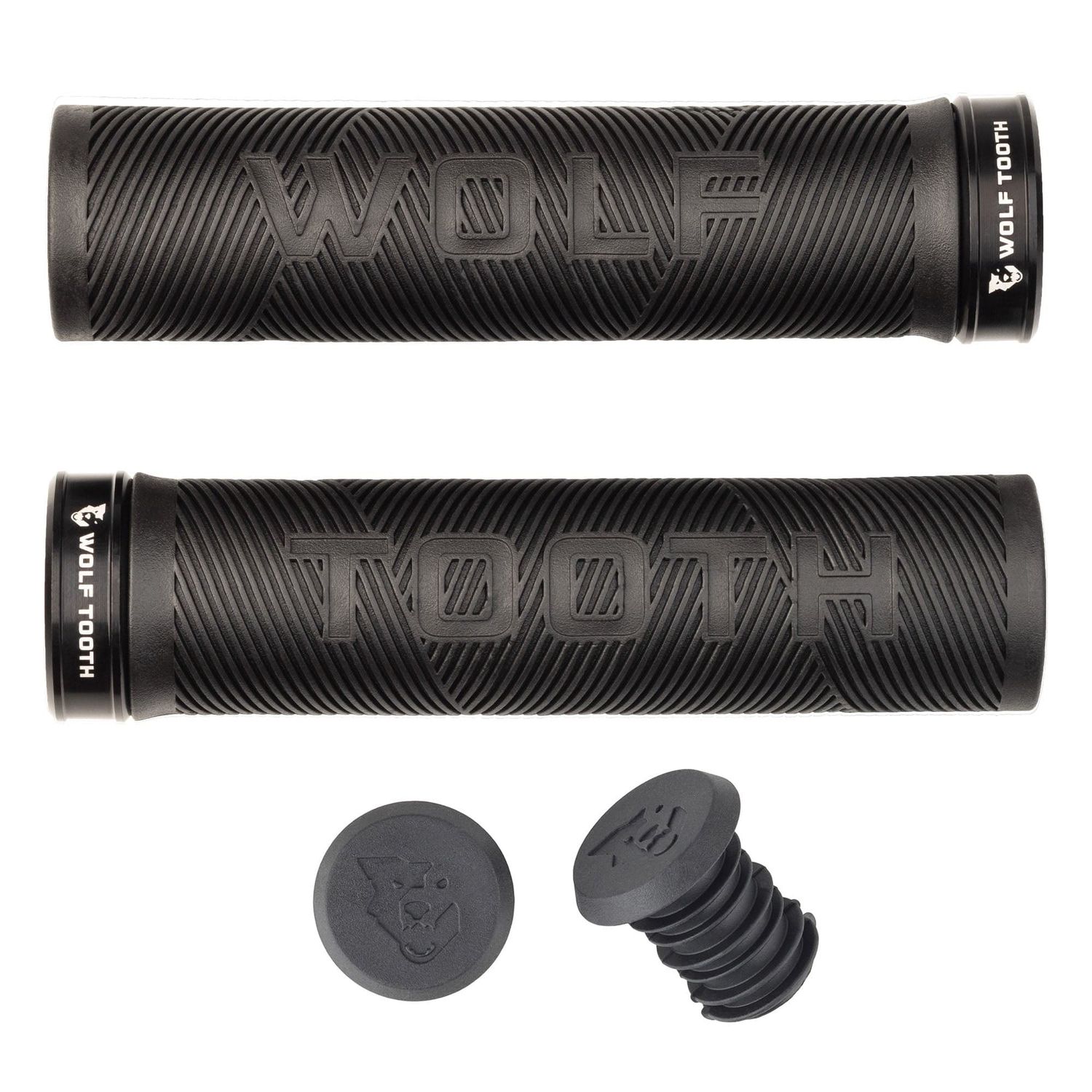 Wolf Tooth Echo Lock-On Grips, Colour: Black