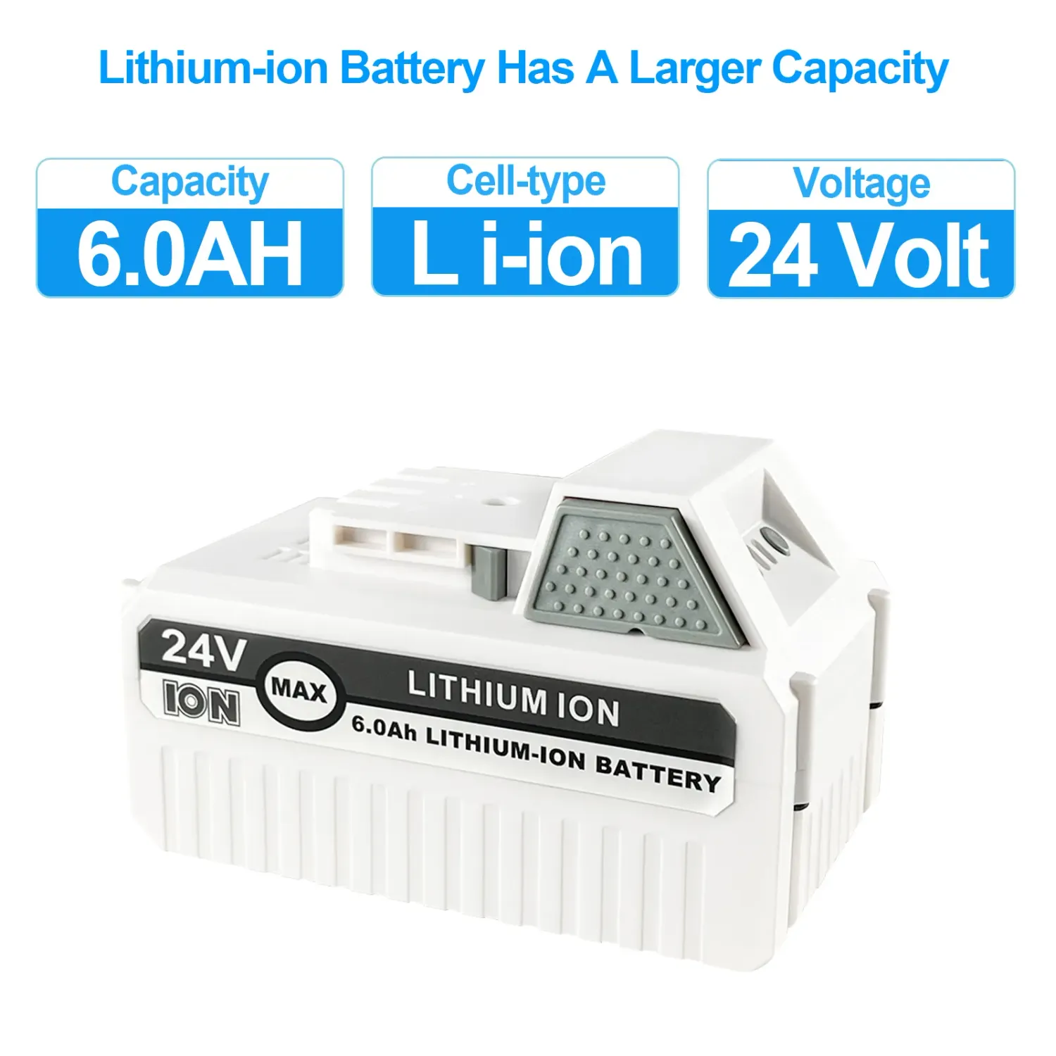 24V 6.0Ah Replacement Battery for Snow Joe, Sun Joe, Power Joe, Aqua Joe 24V iON+ Tools 24BAT-LTX 24VBAT-LTW 24VBAT-LTE 24VBAT-LT 24VBAT-XR Lithium Ion Power Tool Battery