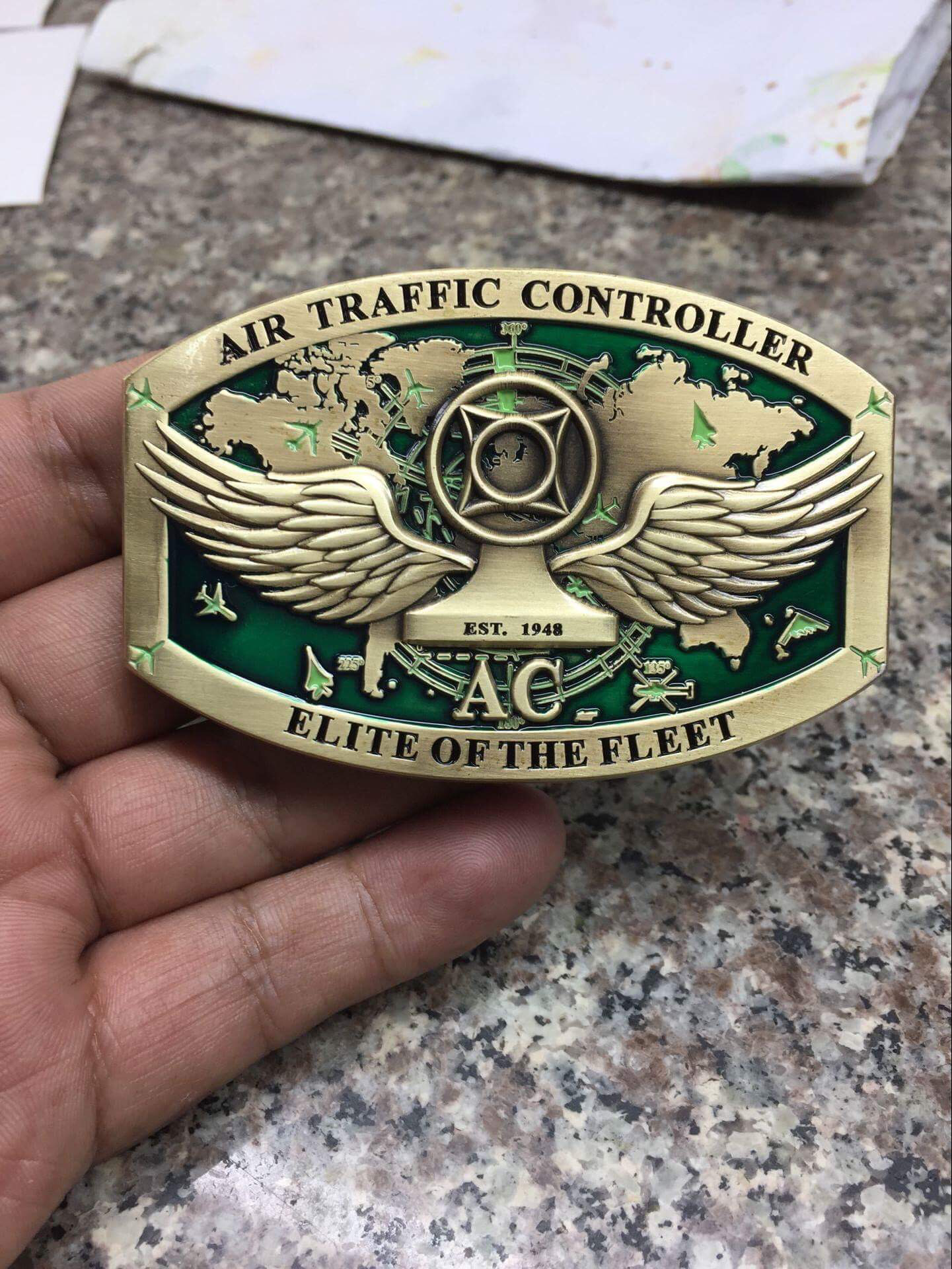navy aviation belt buckle