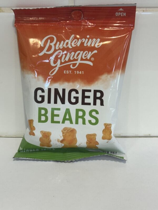 BUDERIM - Ginger Bears 40g packet, Each