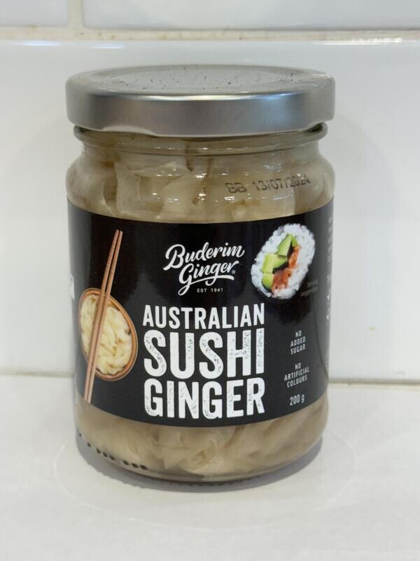 BUDERIM- Australian Sushi Ginger 200g Jar, Each