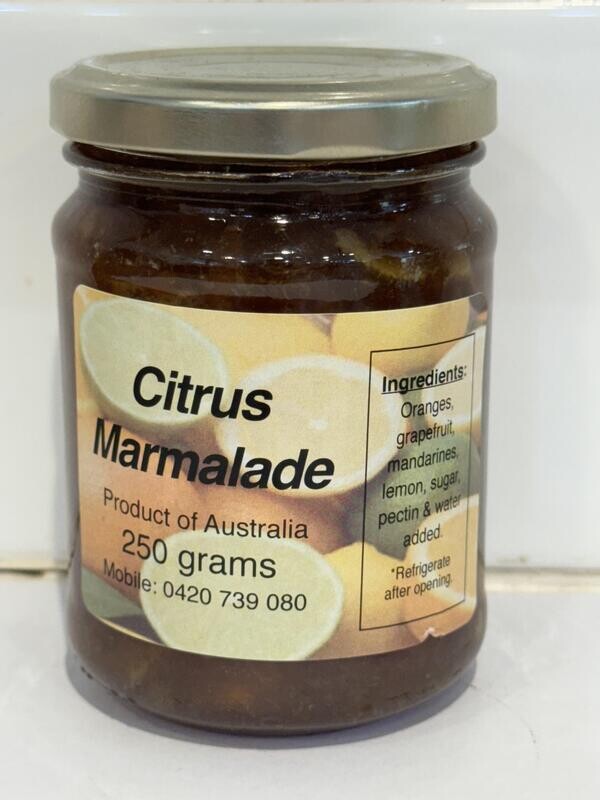 HOMESTYLE - Citrus Marmalade Jam 250g jar, Each