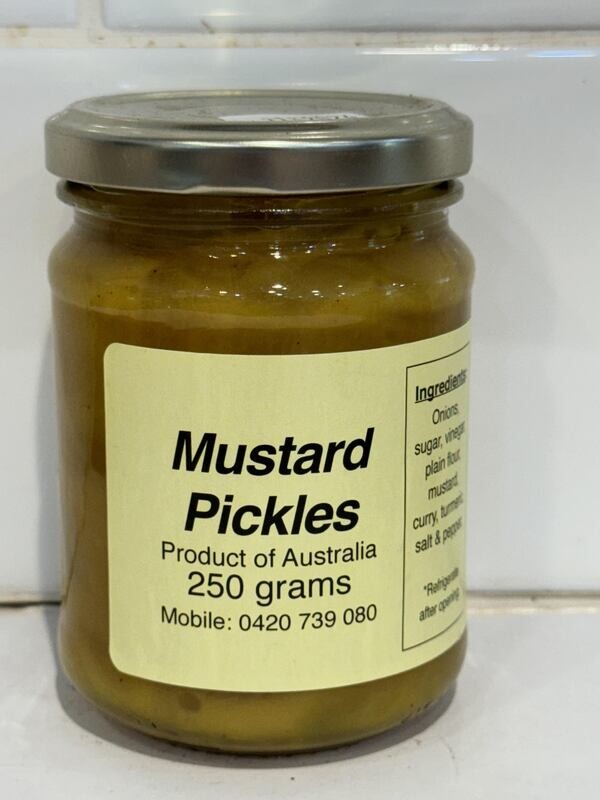 HOMESTYLE - Mustard Pickle Jam 250g jar, Each
