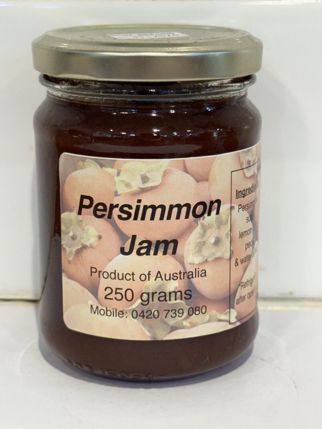 HOMESTYLE - Persimmon Jam 250g jar, Each