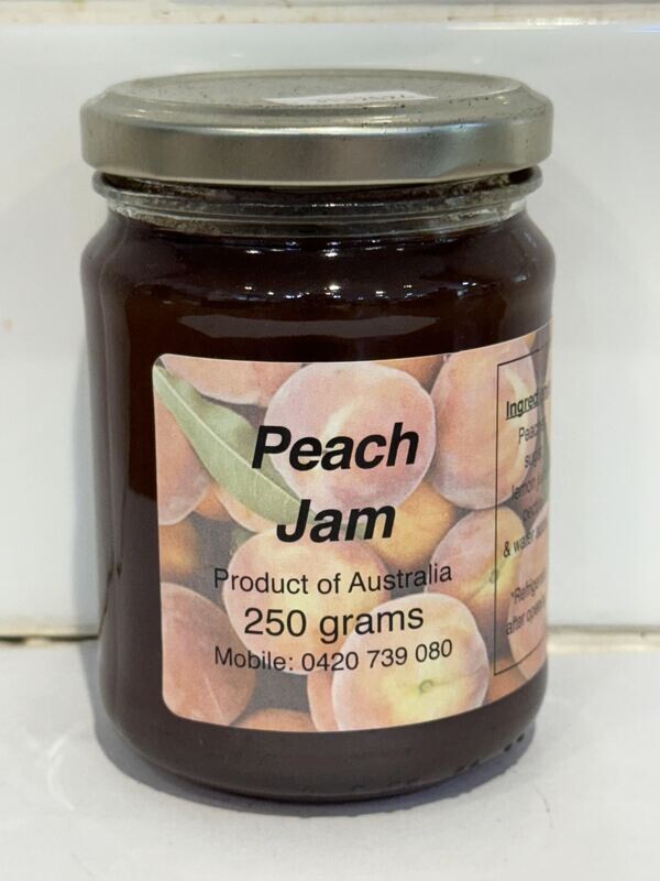 HOMESTYLE - Peach Jam 250g jar, Each