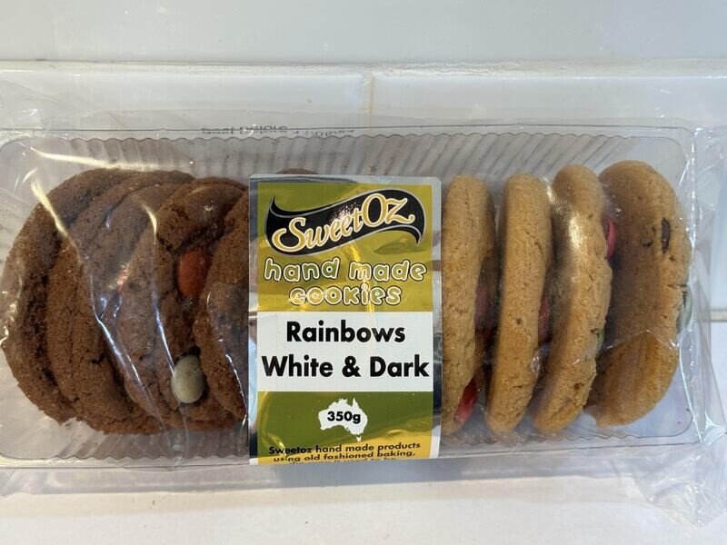 Sweet Oz - Rainbow White and Dark Biscuits, Each