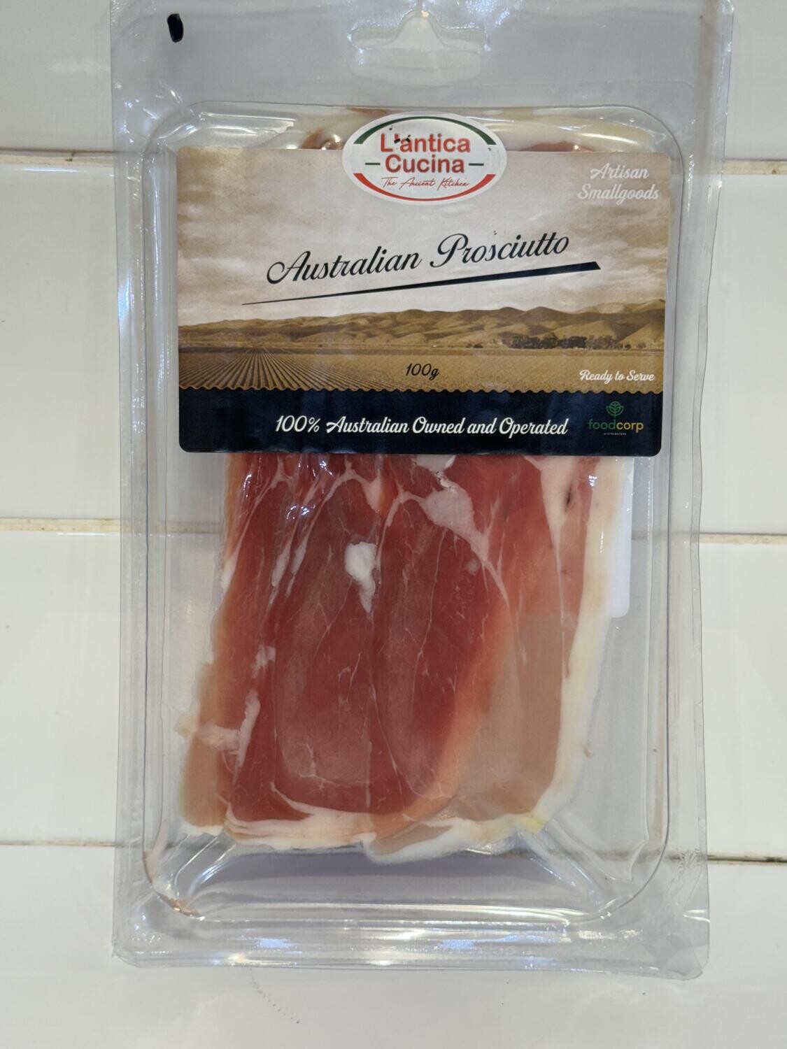 L&#39;ANTICA CUCINA - 100g Australian Prosciutto Sliced, Each