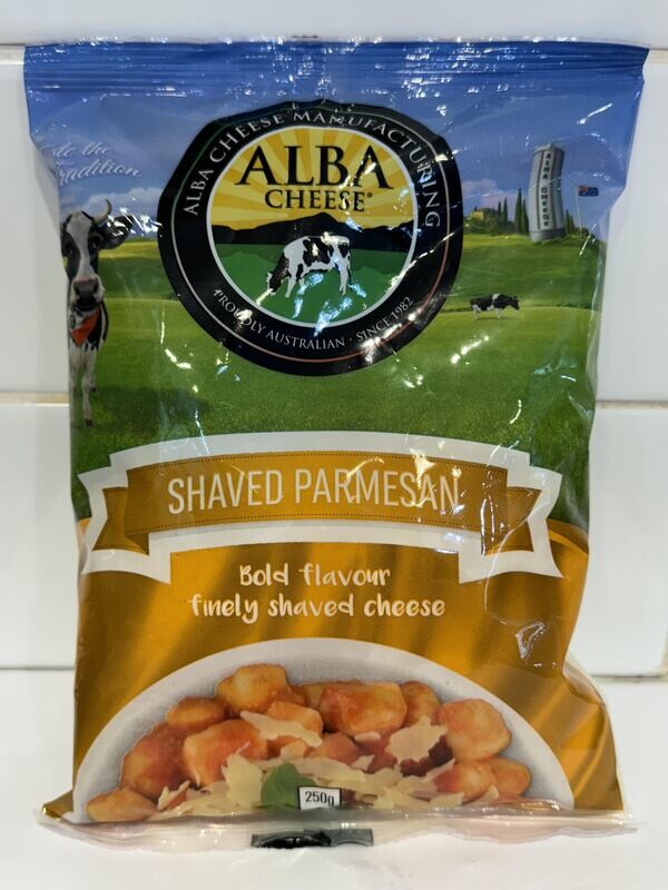 Alba Cheese - Shaved Parmesan 250G Bag, Each