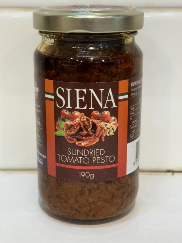 Siena - Sundried Tomato Pesto 190gm, Each