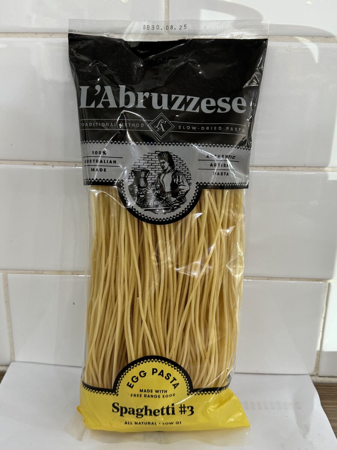 L&#39;ABRUZZESE - Spaghetti #3 Egg Pasta 375G packet, Each