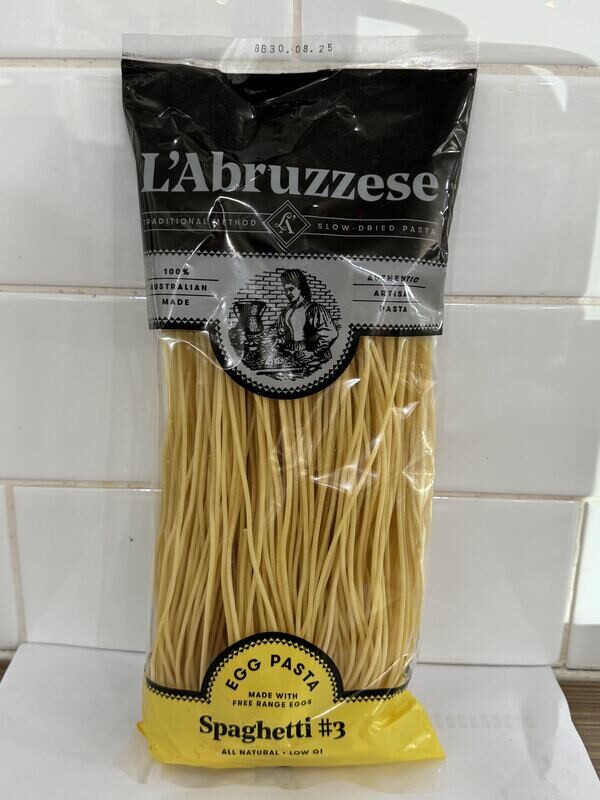 L&#39;ABRUZZESE - Spaghetti #3 Egg Pasta 375G packet, Each