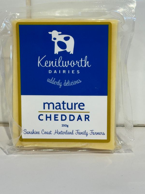 KENILWORTH DAIRIES - Mature Cheddar Cheese  250G block, Each