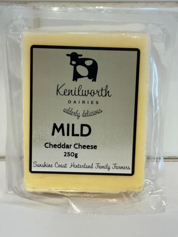 KENILWORTH DAIRIES - Mild Cheddar Cheese  250G block, Each