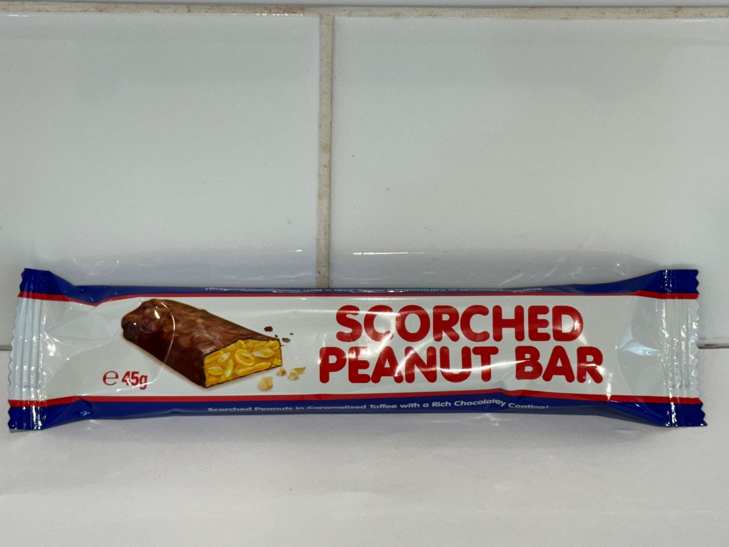 Scorched Peanut bar 45g, Each