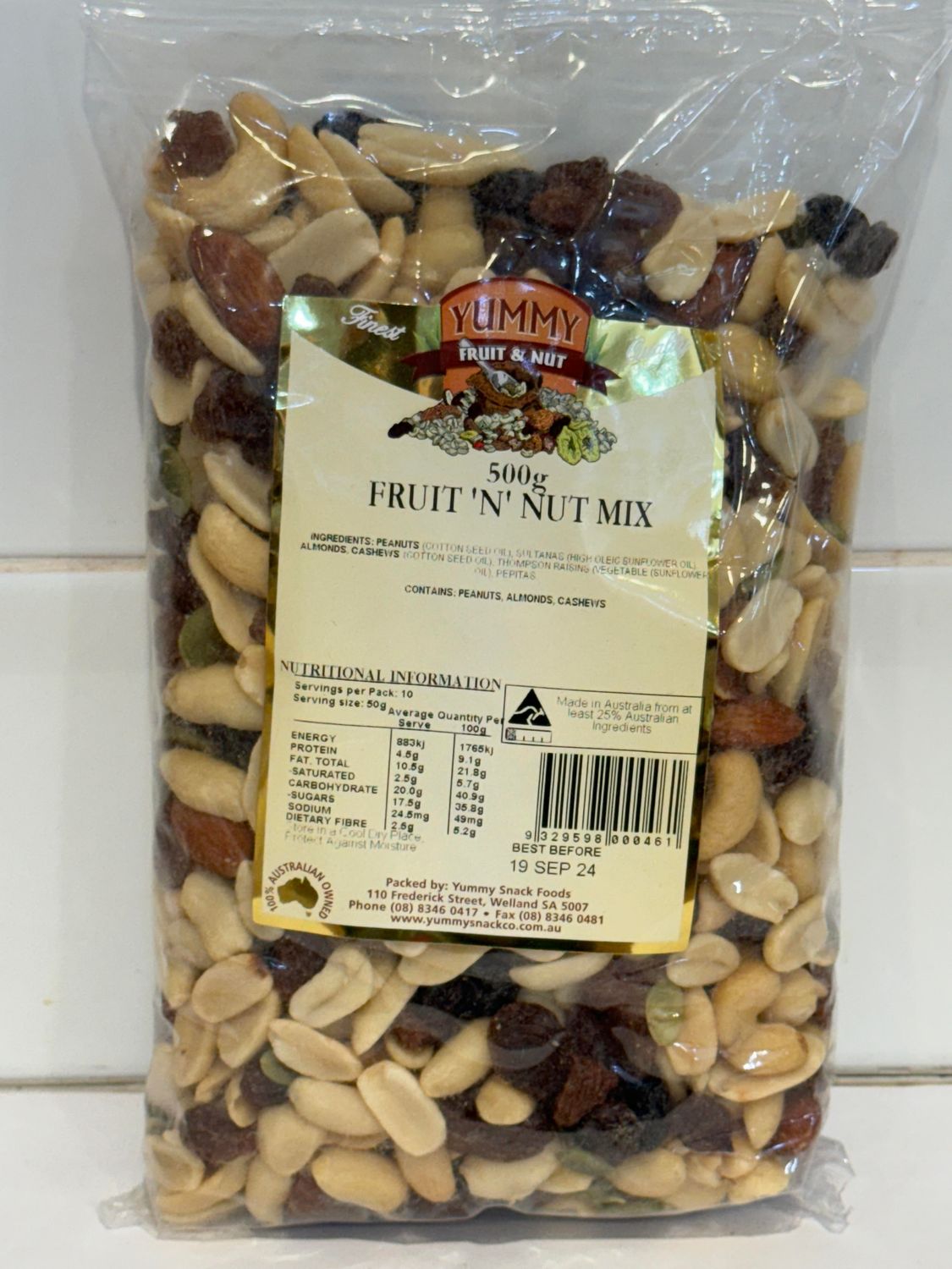 YUMMY SNACKS - 500g Fruit &#39;N&#39; Nut Mix