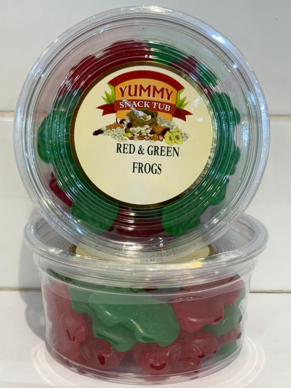 YUMMY SNACKS - 250g Red &amp; Green Frogs