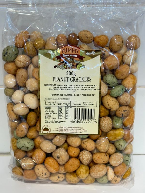 YUMMY SNACKS - 500g Peanut Crackers
