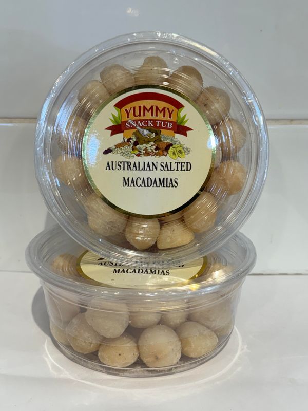 YUMMY SNACKS - 200g Australian Salted Macadamia