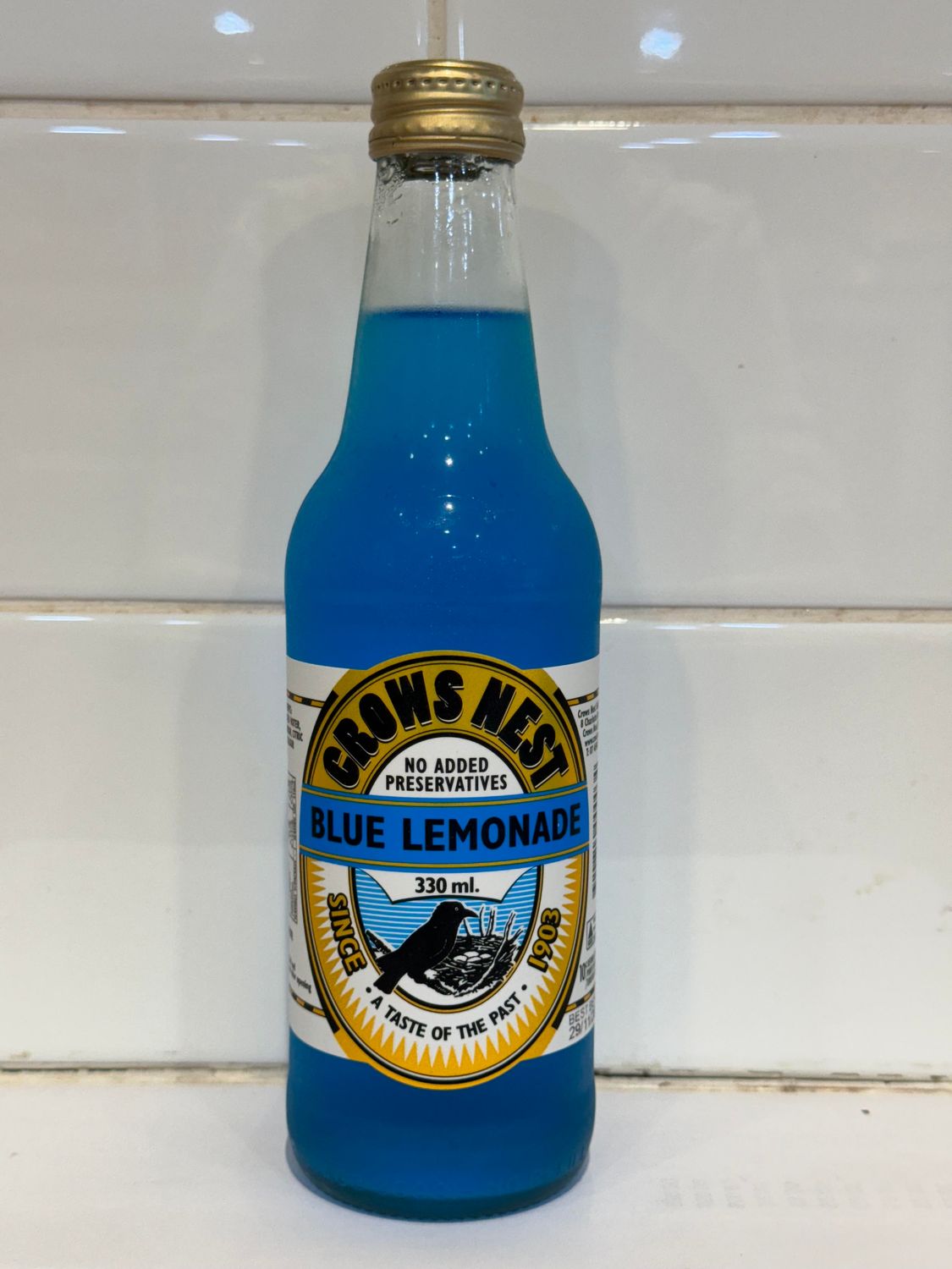 CROWS NEST - Blue Lemonade 330ml bottle, Each