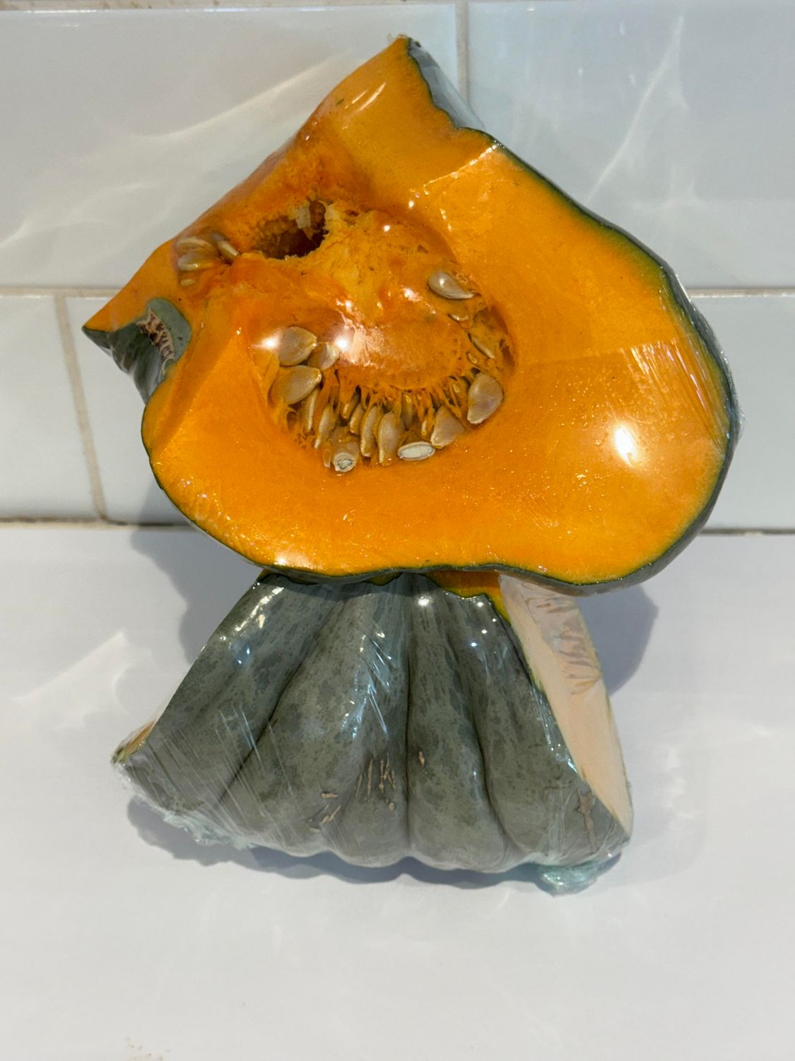 Pumpkin Blue Cut 1/4, Each