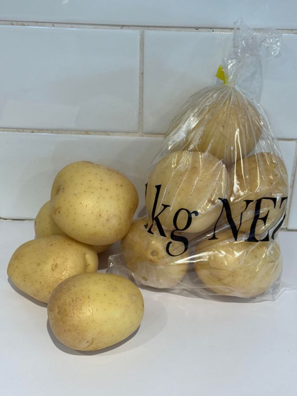 Potato 1KG BAG Medium Washed, Each