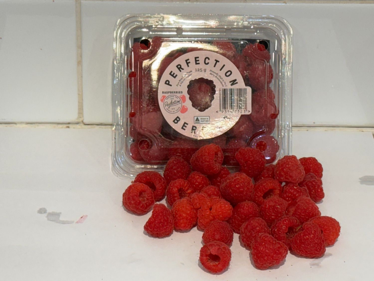 Raspberries 125G Punnet, Each