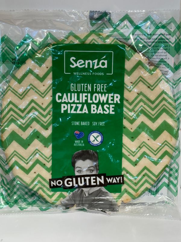 SENZA - Cauliflower Pizza Base (Gluten Free), Each