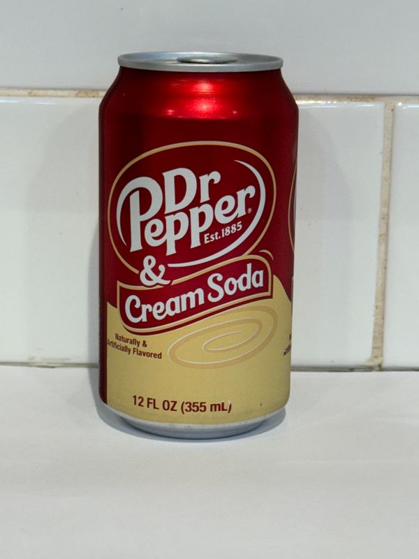 Dr Pepper Cream Soda 355ml, Each