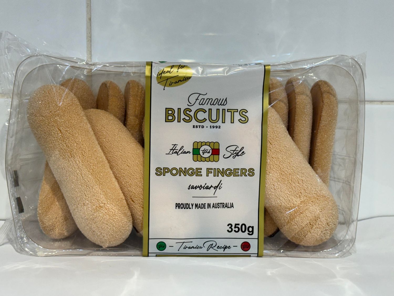 FAMOUS BISCUITS -Savoiardi Biscuits 350g packet, Each