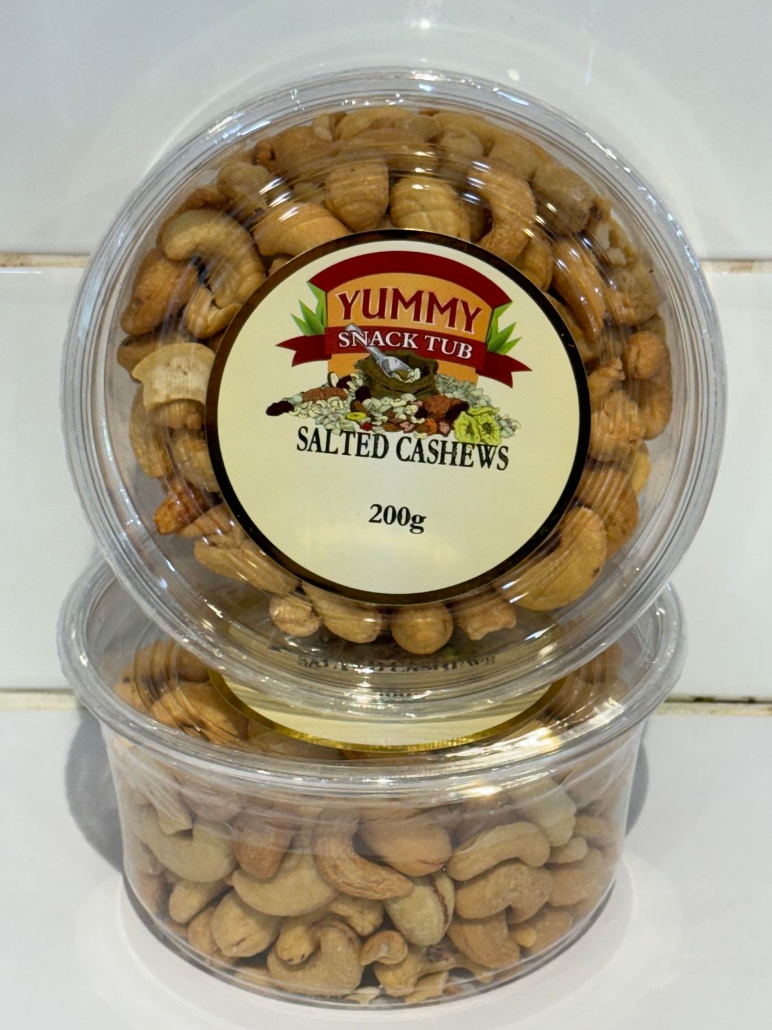 YUMMY SNACKS - 200g Salted Cashews, Each