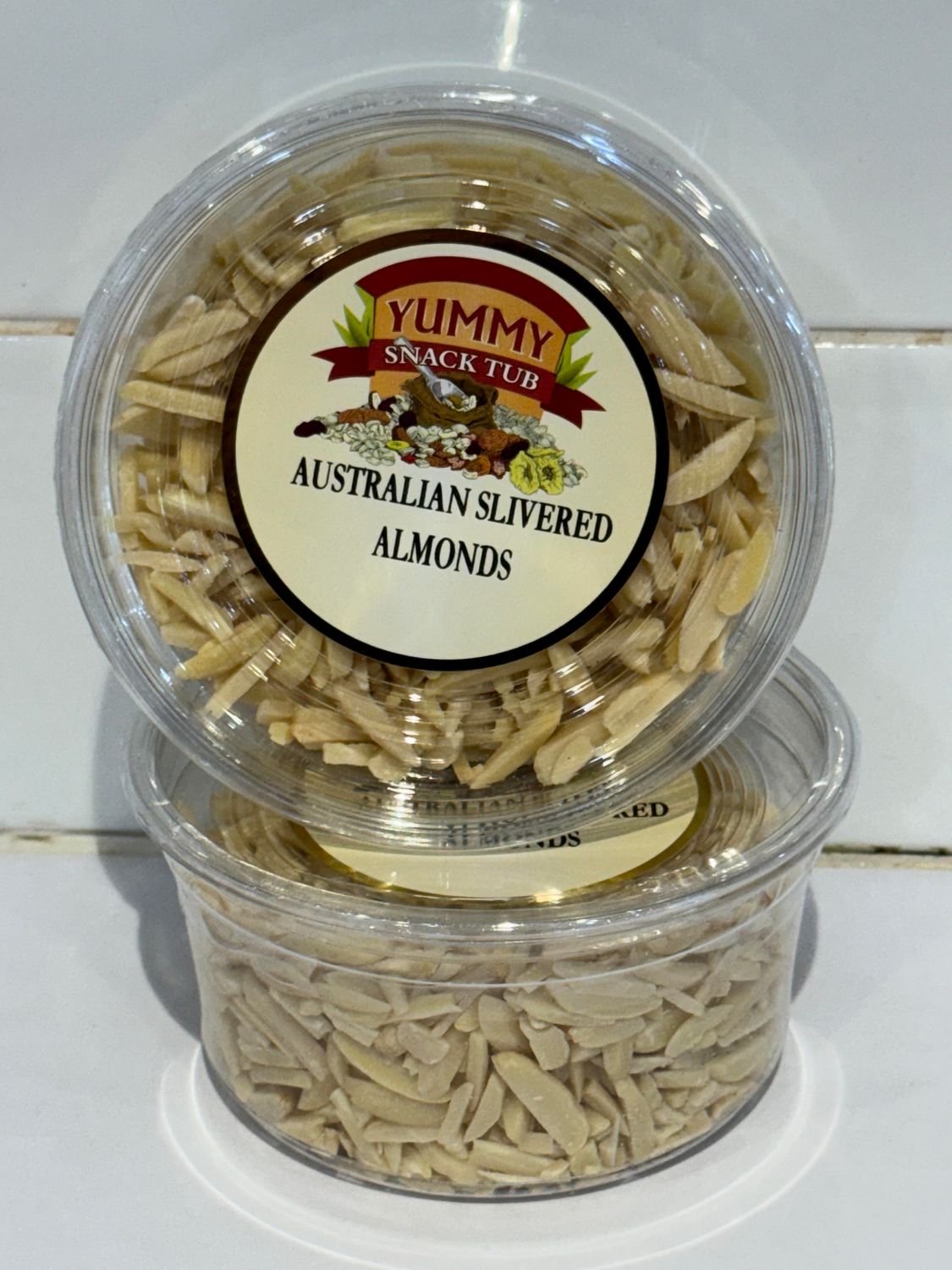 YUMMY SNACKS - 180g Australian Slivered Almonds, Each