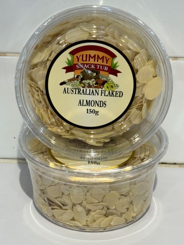 YUMMY SNACKS - 150g Australian Flaked Almonds, Each