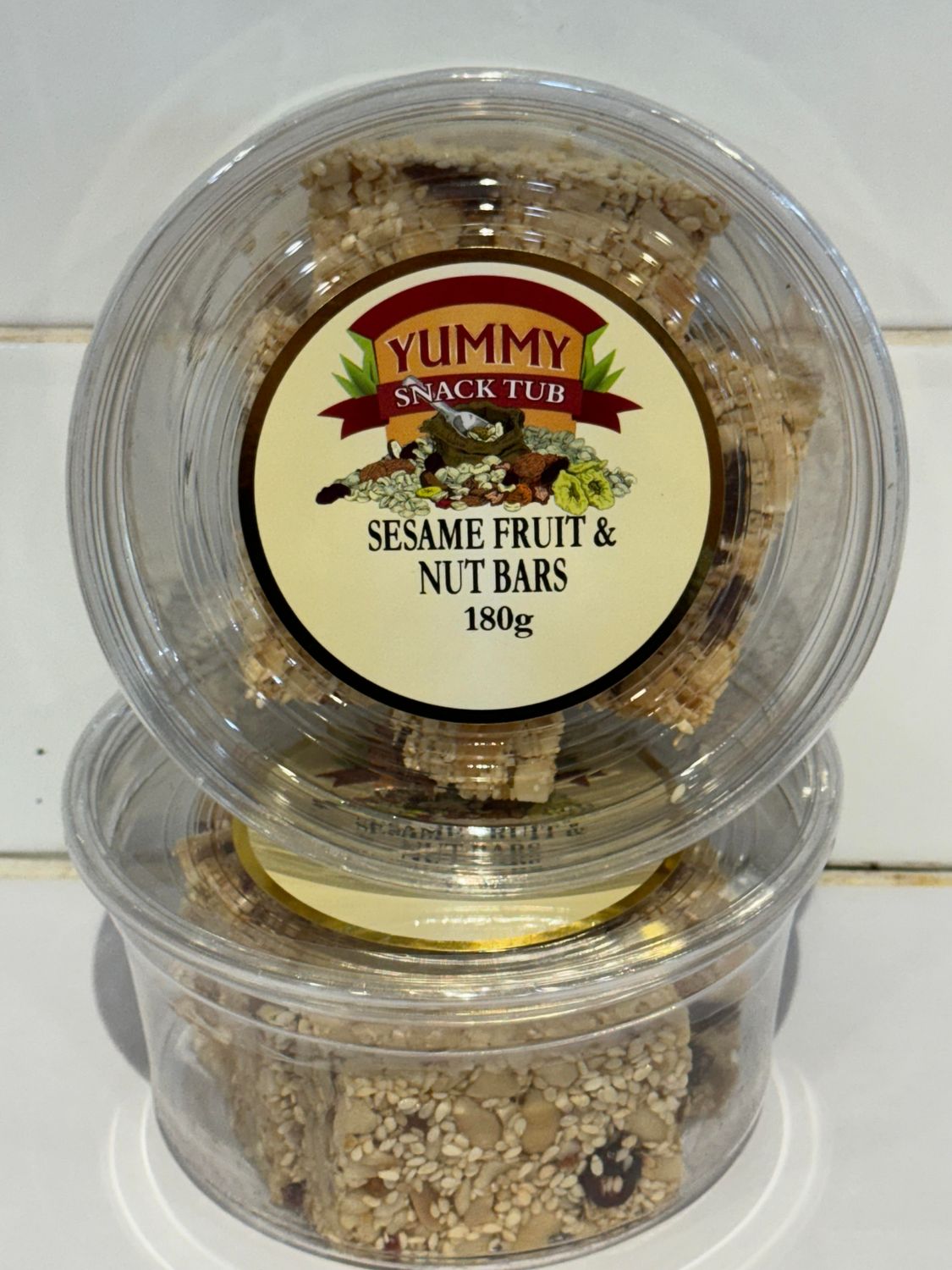 YUMMY SNACKS - 180g Sesame Fruit &amp; Nut Bars, Each