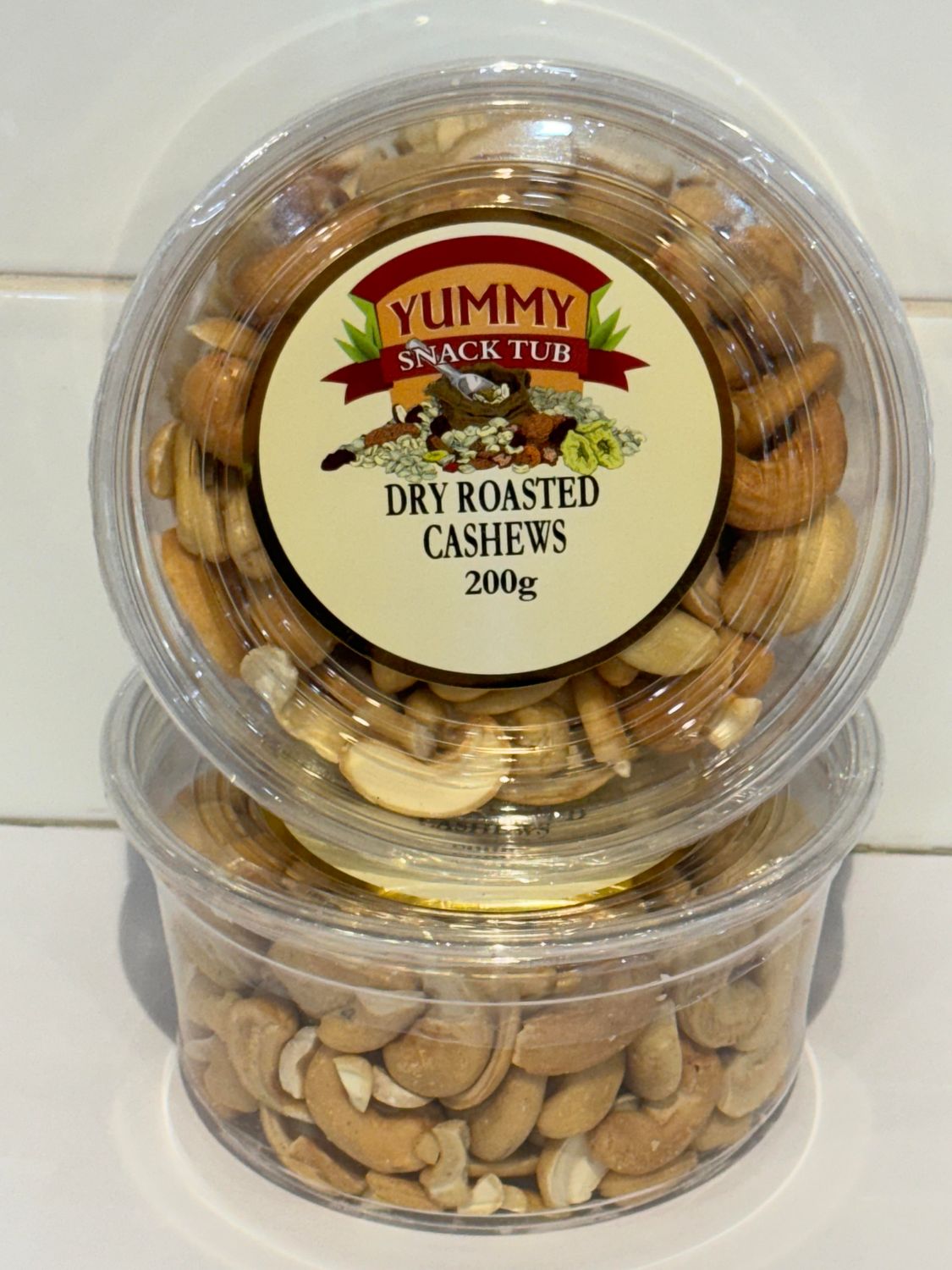 YUMMY SNACKS - 200G Dry Roasted Cashews, Each