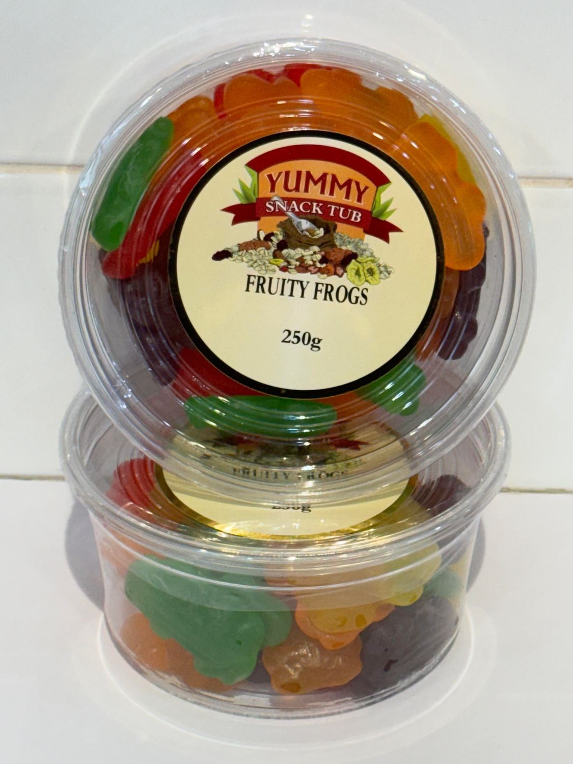 YUMMY SNACKS - 250G Fruity Frogs, Each