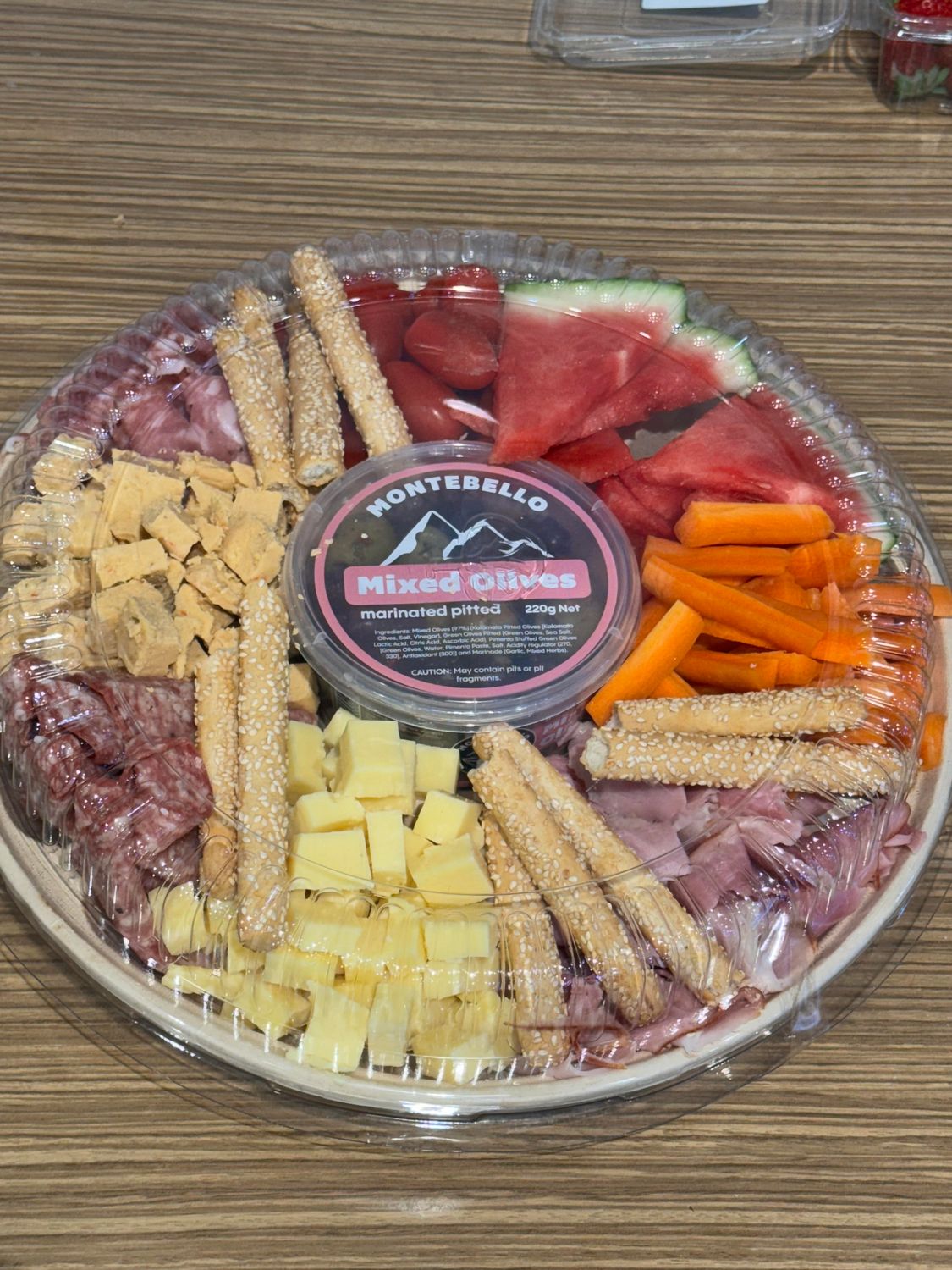 CHRISTMAS Fruit and Deli Mix Platter, Each