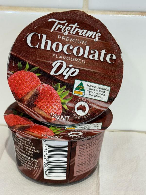 TRISTRAM’S - MILK CHOC DIPPING SAUCE 130G