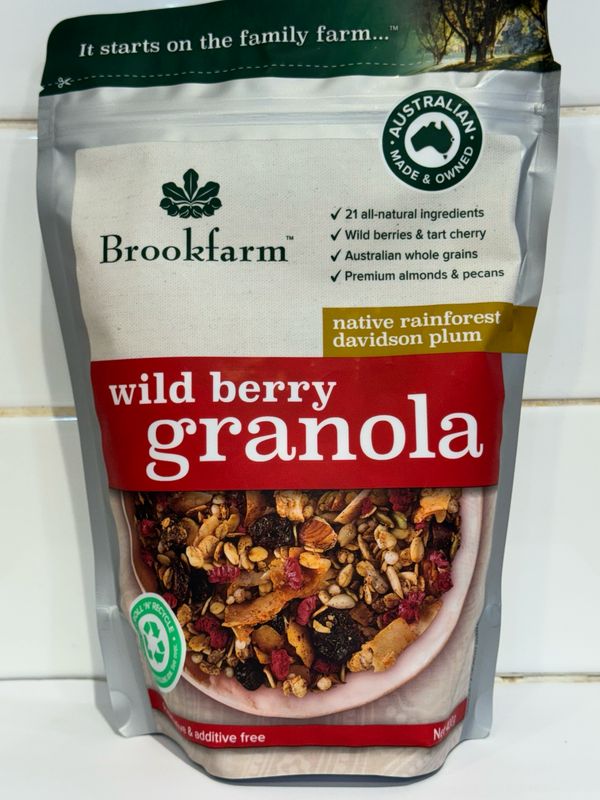 BROOKFARM - Wild Berry Granola 400G, Each