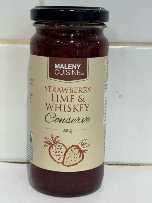 MALENY CUISINE - Strawberry, Lime &amp; Whiskey Conserve 320G