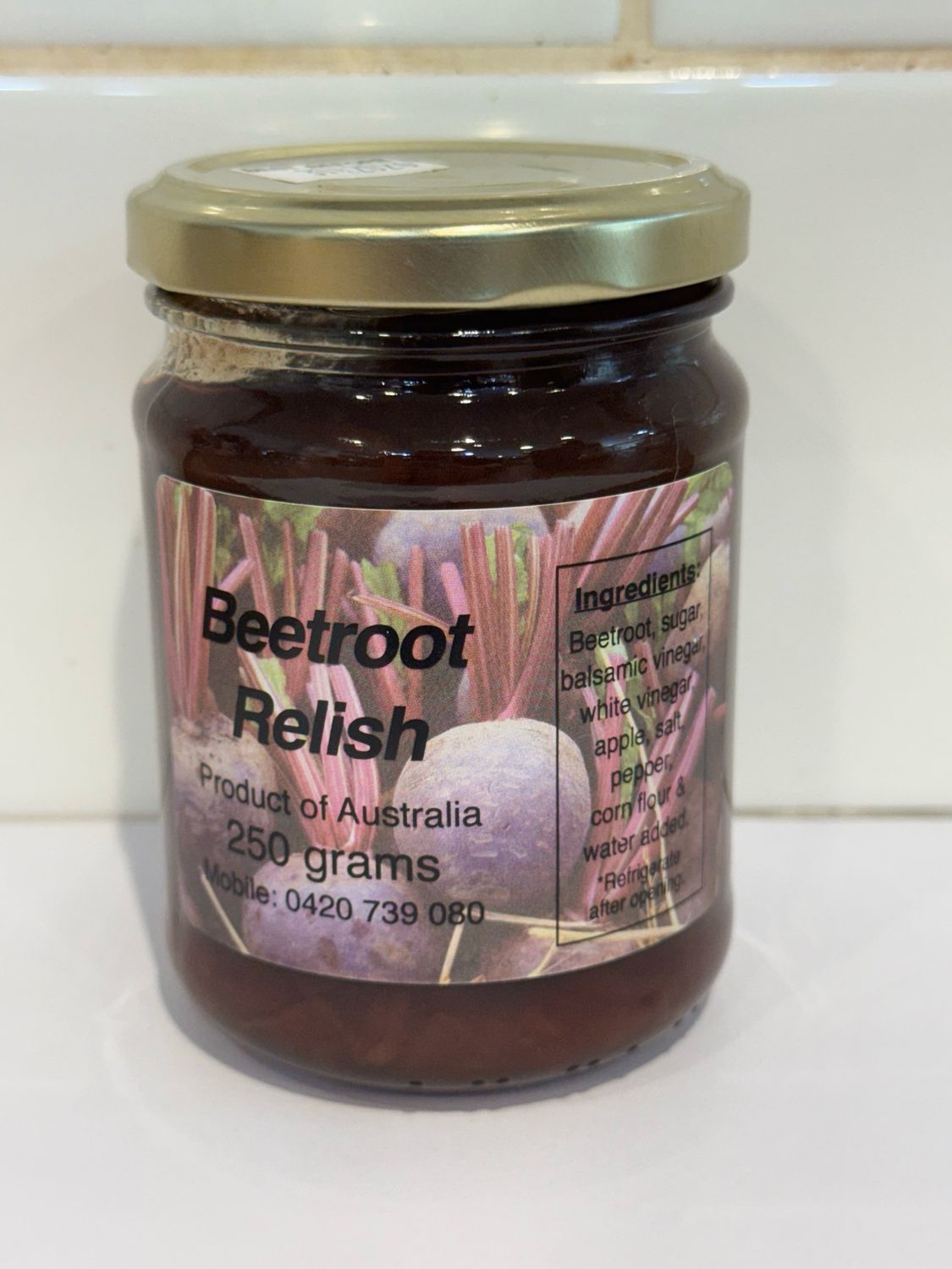 HOMESTYLE - Beetroot Relish 250g Jar, Each