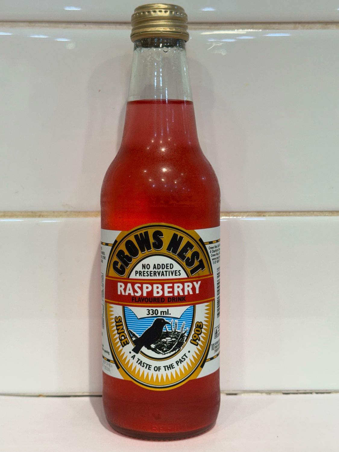 CROWS NEST - Raspberry 330ml Bottle, Each