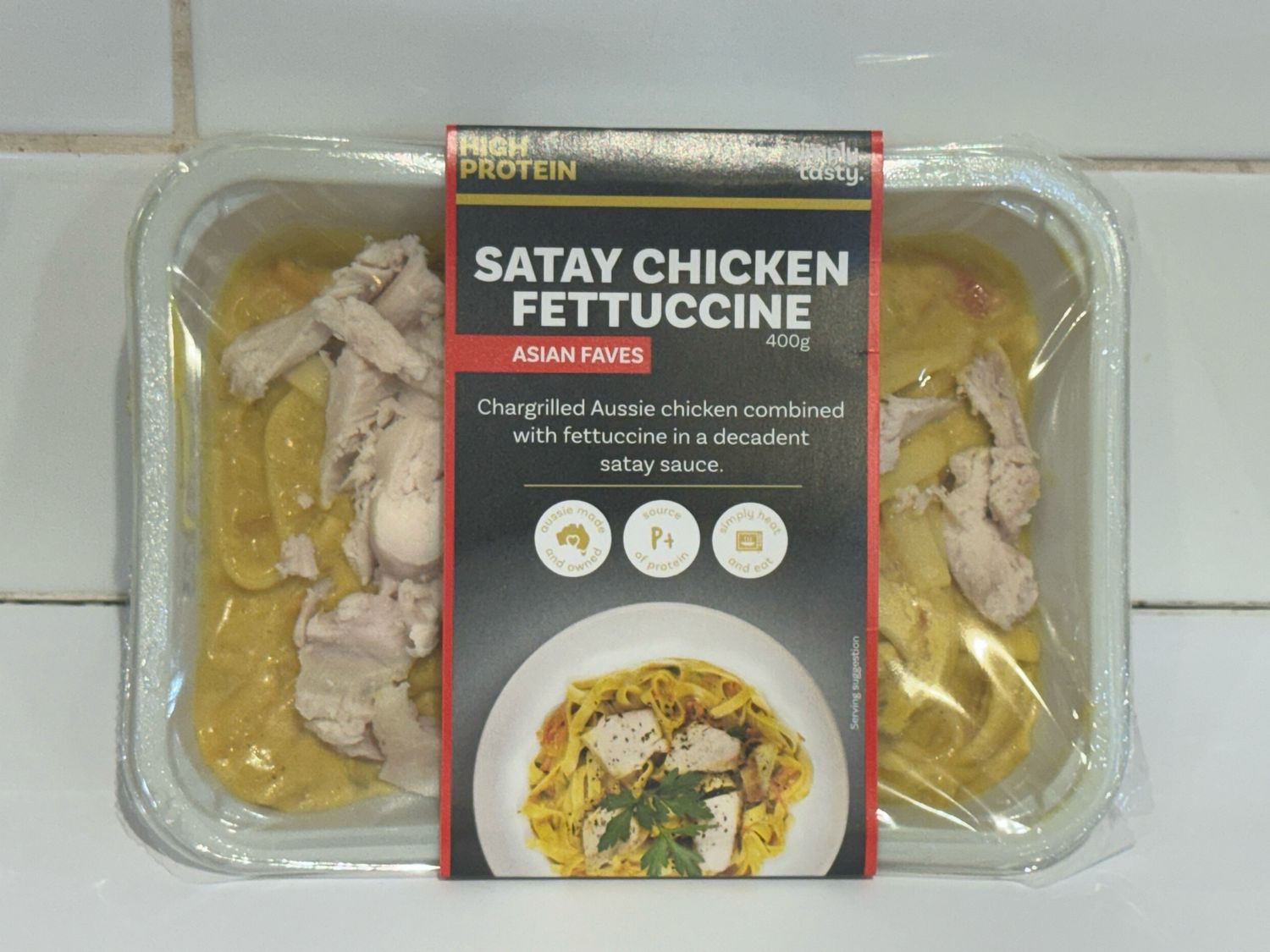 HEAT &amp; EAT - Satay Chicken Fettuccine 400g, Each